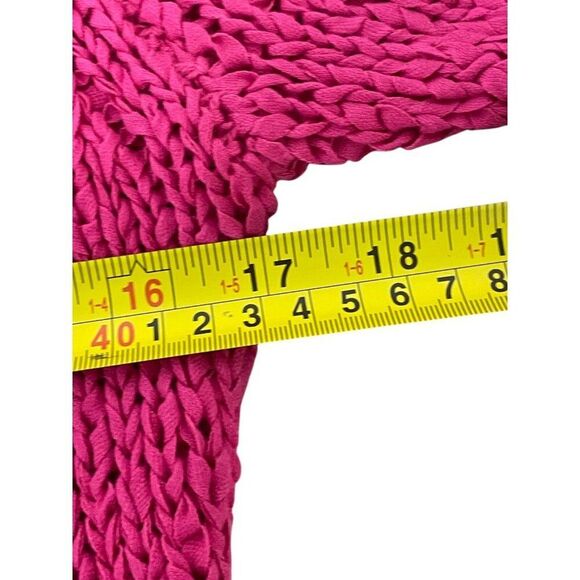 Zara Womens Pullover Sweater Pink S Crew Neck Chunky Knit 9598/135 NWT - Picture 7 of 8
